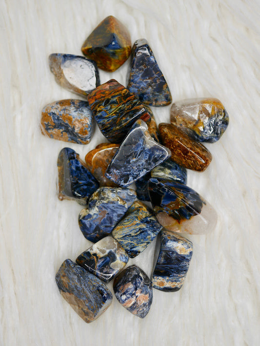 Pietersite tumbled stones