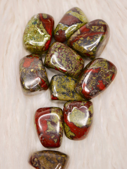 Dragon's blood jasper tumbled stones