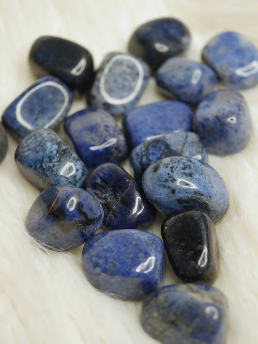 Dumortierite tumbled stones