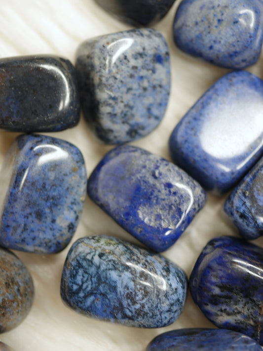 Dumortierite tumbled stones