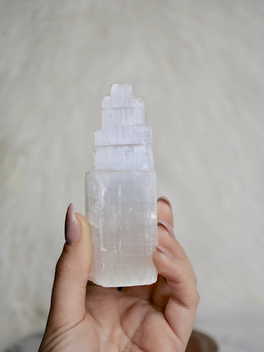 Selenite Rough Tower