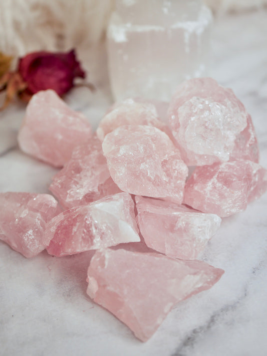 Rose Quartz Rough Chunk Small