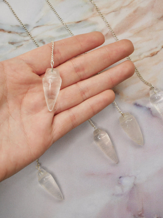 Clear Quartz Pendulum