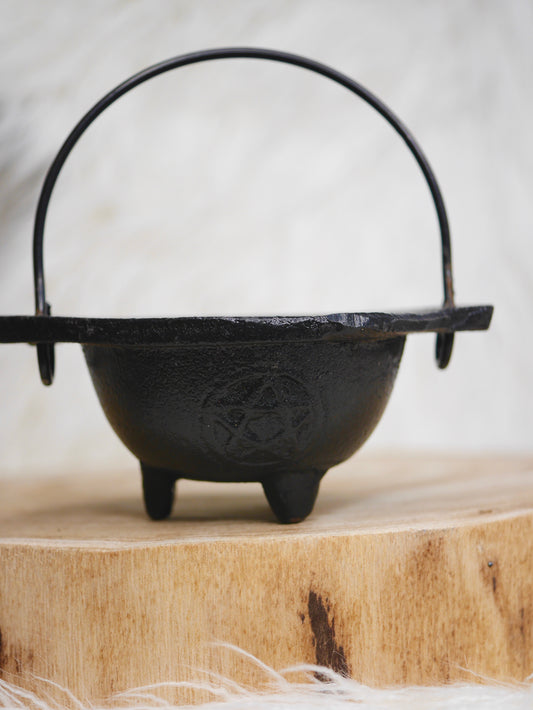 Cast Iron Pentagram dish Cauldron