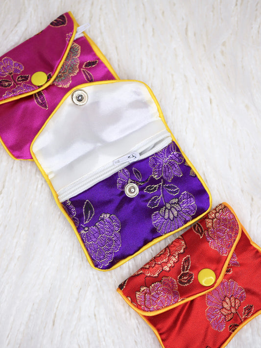 Chinese silk pouch