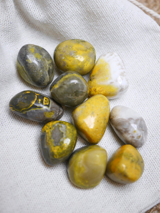 Bumblebee Jasper Tumbled Stone