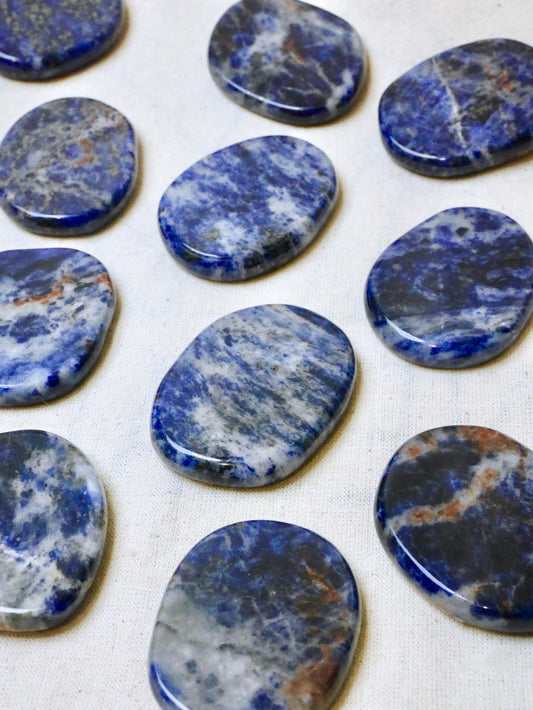 Sodalite palm stone