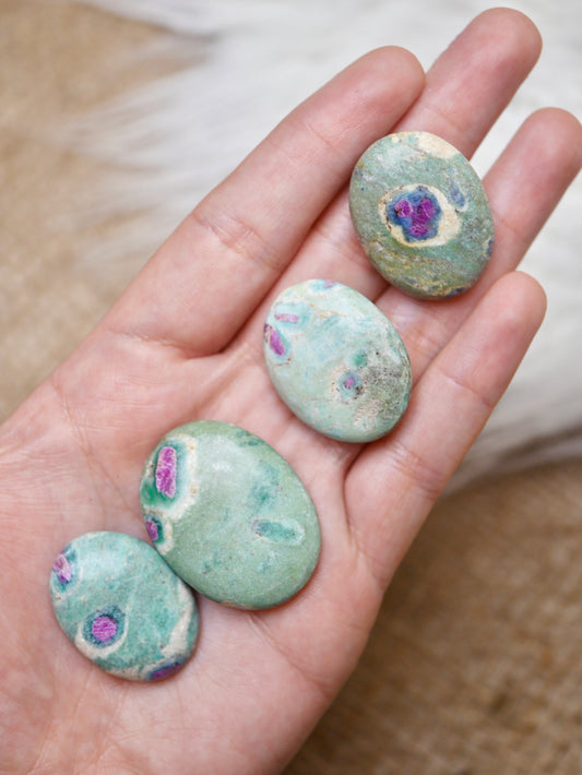 Ruby Fuchsite Polished Pocket Stone