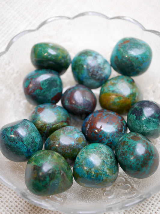 Large Chrysocolla Tumbled