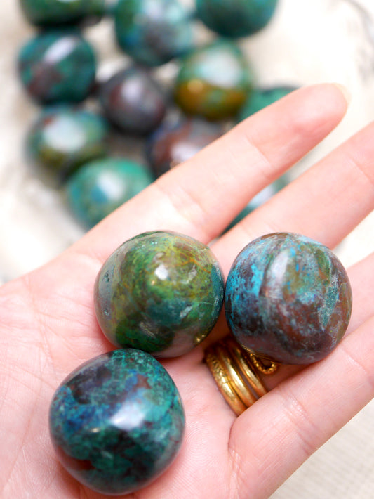 Large Chrysocolla Tumbled