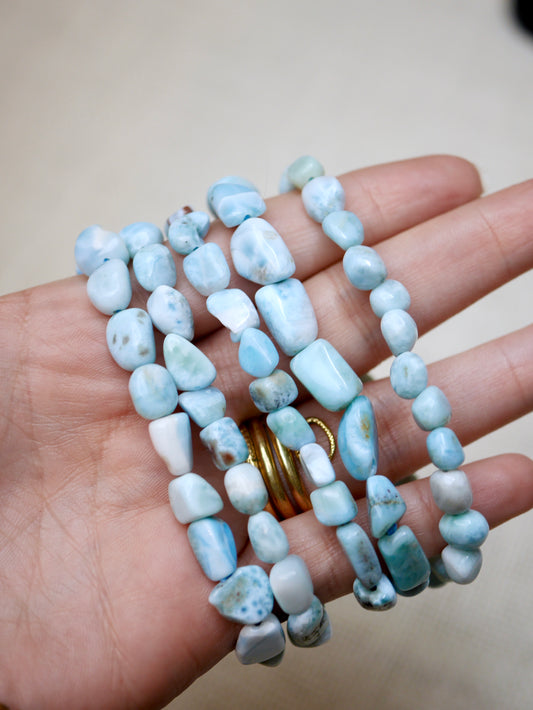 Larimar Pebble Bracelet - Large