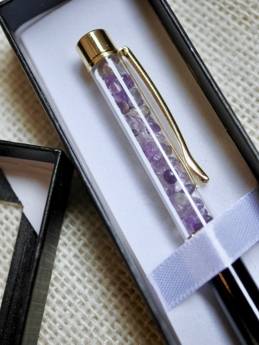 Amethyst Pen With Gift Box