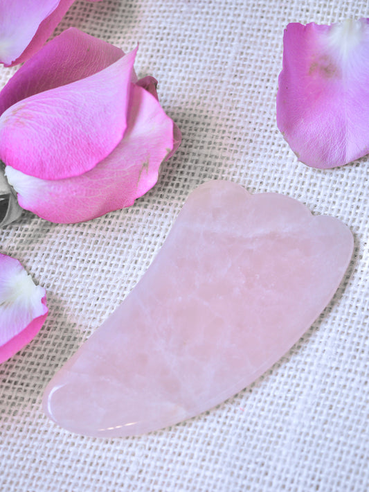 Rose Quartz Gua Sha Massage Tool