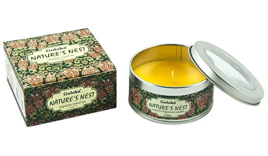 Goloka Tin Candle - Nature's Nest