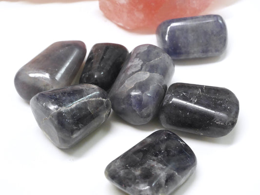 Iolite tumbled stone