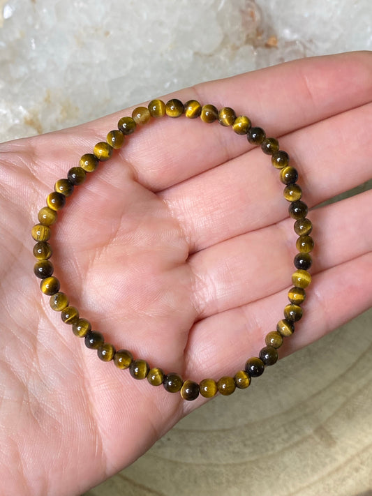 Tigers Eye Bracelet 4mm