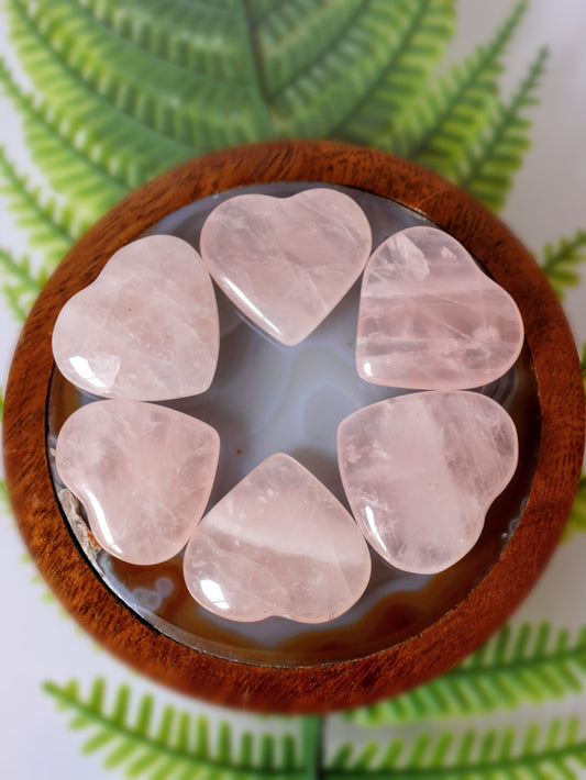 Rose Quartz Mini Heart Carving