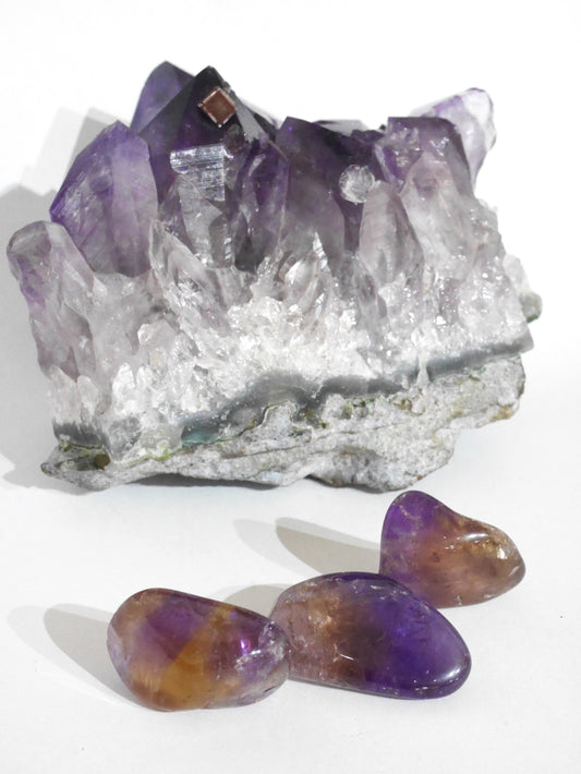 Ametrine tumbled stone