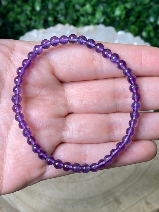 Amethyst Bracelet 4mm