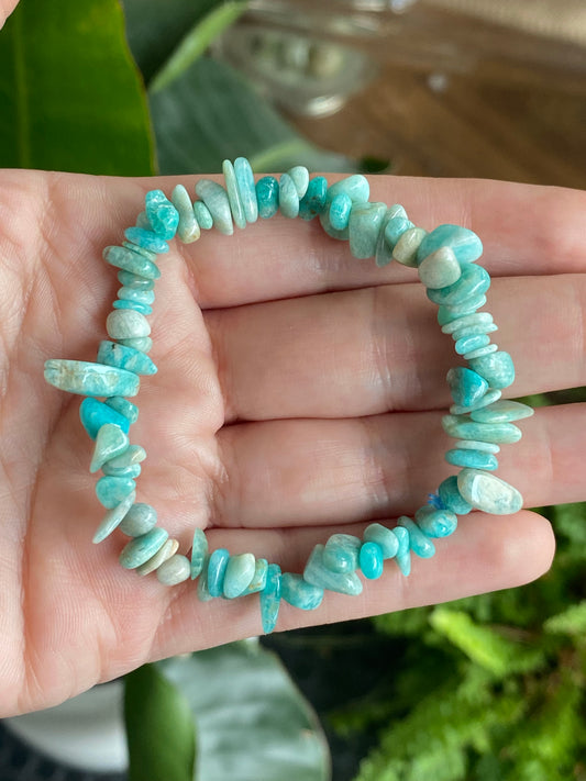 Amazonite Chip Bracelet Small