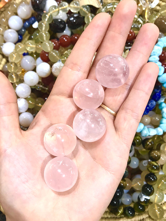 Mini Rose Quartz Sphere