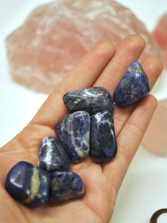 Sodalite tumbled stone