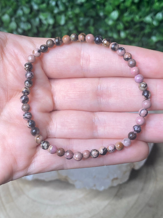 Rhodonite Bracelet 4mm