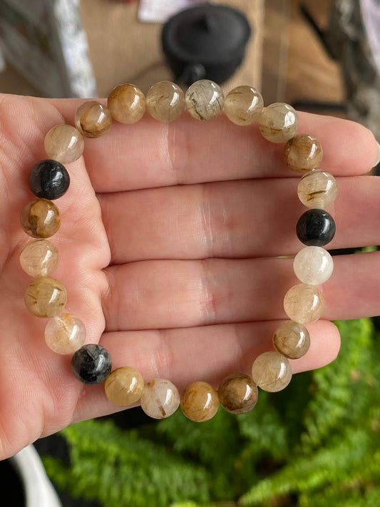 Rutile Quartz Bracelet 8mm